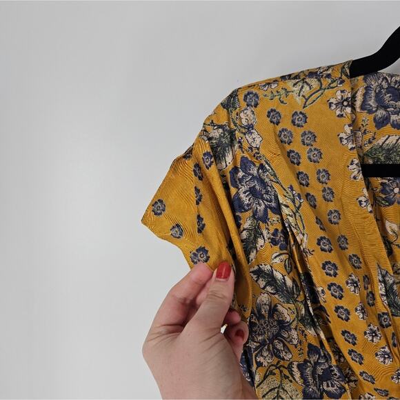 Free People Floral Golden Combo In The Mood For Love Jumpsuit S - Picture 5 of 11